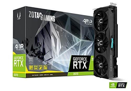 Zotac Gaming GeForce RTX 2070 AMP Extreme Core, 8GB GDDR6 256-bit RGB LED Metal Wrap Backplate Graphics Card