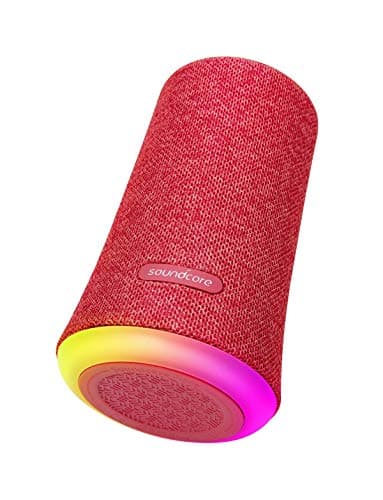Anker Soundcore Flare Portable Bluetooth 360 Degree Speaker with Enhanced Bass and Ambient LED Light, IPX7 Waterproof Rating