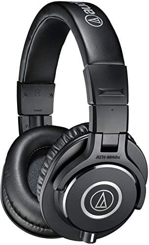 (Renewed) Audio Technica AUD ATHM40X Professional Studio Monitor Over-Ear Headphones (Black)