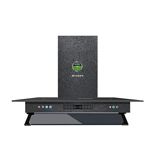Faber 90 Cm 1000 M³/Hr Straight Glass Kitchen Chimney (Hood 3N1 Aerostation Glamour Ft Ab Ltw90, 2 Baffle Filters, Antique Black)