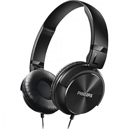 Philips SHL3060BK/00 On-Ear DJ Style Monitoring Headphones (Black) Headphones