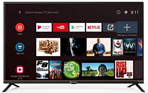 Micromax 109 cm (43 inches) Full HD Certified Android Smart LED TV 43CAM6SHD (Black) (2019 Model)