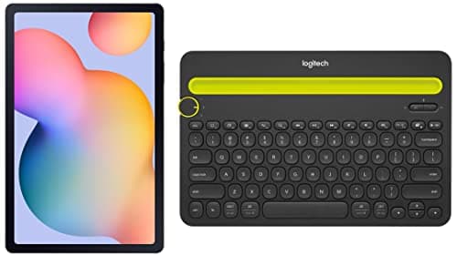 Samsung Galaxy Tab S6 Lite 26.31 cm (10.4 inch), S-Pen in Box, Slim and Light, Dolby Atmos Sound, 4 GB RAM, 64 GB ROM, Wi-Fi Tablet, Oxford Grey + Logitech K480 Bluetooth Keyboard