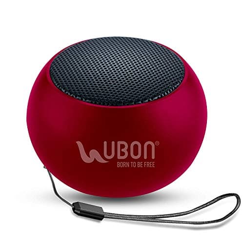 QS Minitone 2 Watt 2.0 Channel Wireless Bluetooth Portable Speaker (Red)