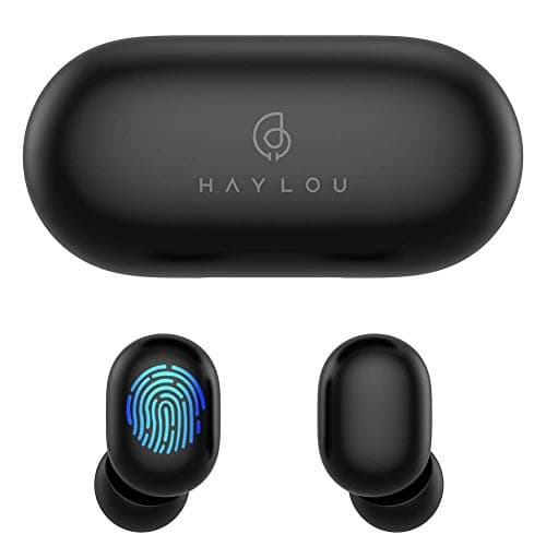 Haylou GT1 TWS Fingerprint Touch Bluetooth Earphones, HD Stereo Wireless Headphones,Noise Cancelling Gaming Headset - Black Color