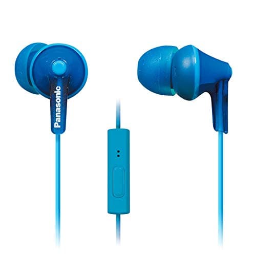 Panasonic RP-TCM125-A in-Ear Headphones with Mic Blue