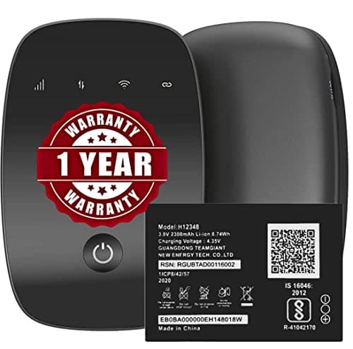 Original H12348 Battery for Reliance JioFi Dongle Jio 4G Router JioFi 2 M2 M2S - 2300 mAh - 1 Year Warranty