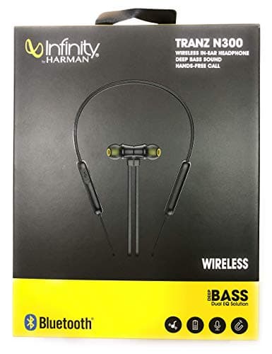 Infinity By Harman Tranz N300 Wireless In Ear Neckband Headphone with Mic (Black)