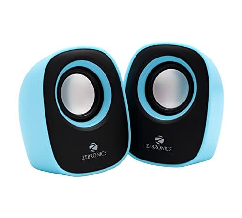 Zebronics Zeb-Pebble New 2.0 Multimedia Speaker for Laptop/Desktop (Blue)