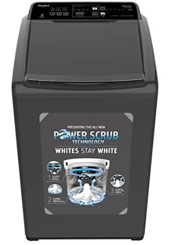 Whirlpool 7 kg Fully-Automatic Top Loading Washing Machine (WHITEMAGIC ROYAL PLUS 7.0, Shiny Grey, Hard Water Wash)