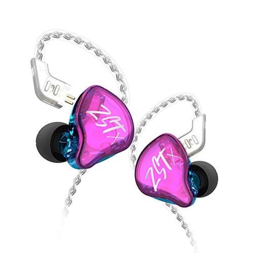 erjigo KZ ZST X in-Ear Monitors, Upgraded Dynamic Hybrid Dual Driver ZSTX Earphones, HiFi Stereo IEM Wired Earbuds/Headphones with Detachable Cable fo