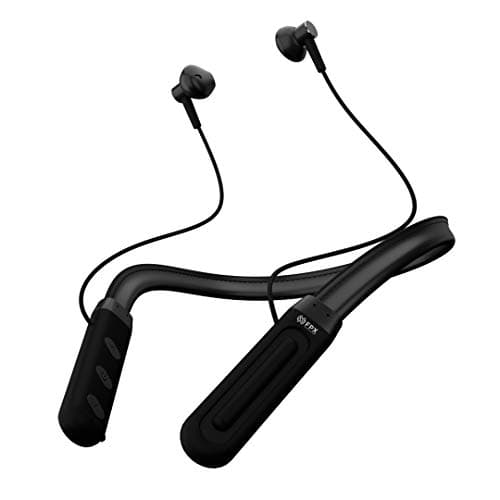 FPX Flex Pro Wireless BT Neckband, Matte,Magneticbuds 35HR Playtime Bluetooth Headset (Black)