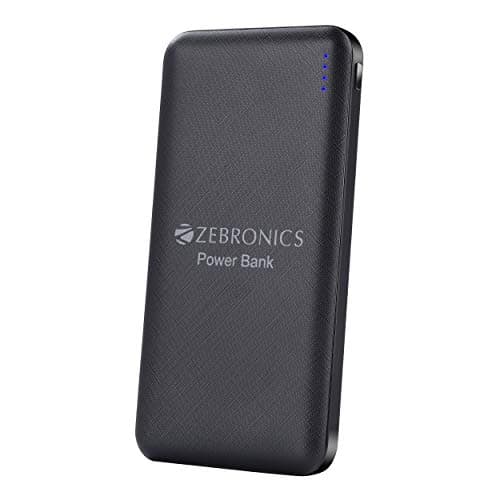 Zebronics Zeb- MC10000S Power Bank with Dual USB Input and Type C Cable