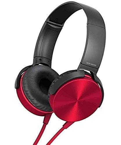Aerizo SB92 XB450 Wired Extra Bass On-Ear Headphones with Tangle Free Cable, 3.5mm Jack, Headset with Mic for Phone Calls (Multi Colors)