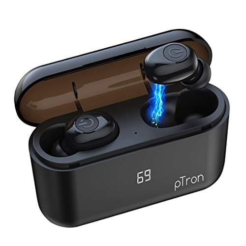pTron Tango Bassbuds in-Ear True Wireless Headphones (TWS) with Mic - (Black)