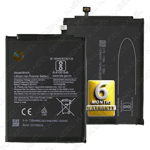 KAEEL ORIGINAL BN4A Battery 4000mAh for Xiaomi Redmi Note 7 Pro M1901F7C M1901F7G M1901F7S Battery with 6 Months Warranty*