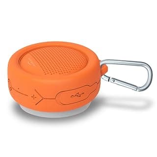 Xoopar Splash Wireless Bluetooth Speaker with Powerful HD Sound and Deep Bass (Orange)