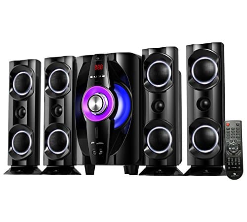 Zebronics Tornado-4 BT RUCF Wooden Bluetooth Multimedia 4.1 Speaker System (Black)