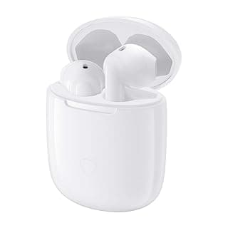 SoundPEATS TrueAir TWS Wireless Earbuds, Upto 30 Hours Total Playtime, IPX5 Water &amp; Sweat Resistant, Zero-Pressure Touch &amp; Volume Controls,USB-C, High-End Qualcomm Chipset, AptX HD Audio (Gloss White)