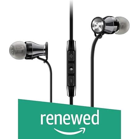(Renewed) Sennheiser Momentum 506815 in-Ear Headphones for Samsung Galaxy and Android (Black/Chrome) In-Ear