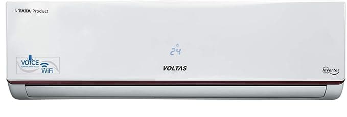 Voltas 1.4 Ton 3 Star Inverter Wi-Fi Split AC, Works with Alexa (Copper, 173V WZJ, White) Air Conditioners