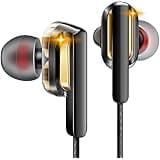 Sounce Flame in-Ear Headphones/Earphones with Stereo Mic for All Smartphones with Pouch