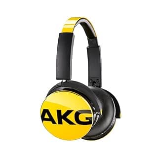 (Renewed) AKG Y50 Yellow On-Ear Headphone with in-Line One-Button Universal Remote/Microphone, Yellow