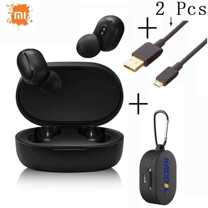 Mi AirDots / Red mi Wireless Headphones Bluetooth V5.0 True Wireless Stereo Wireless Earphones with Wireless Charging Case 12Hours Battery Life (Redmi