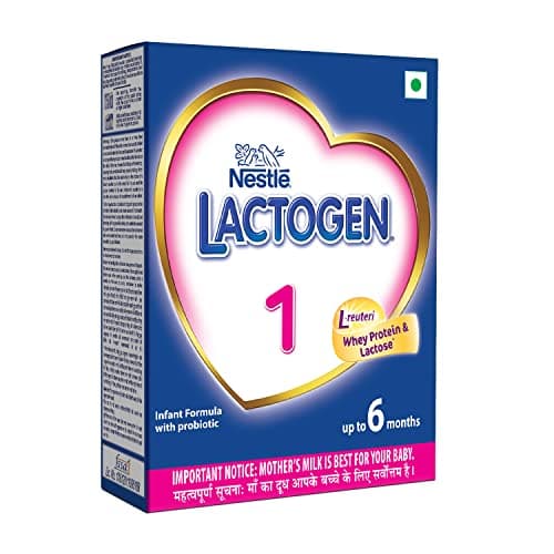 Nestle LACTOGEN 1 Infant Formula Powder - Upto 6 months, Stage 1, 400g Bag-in-Box Pack