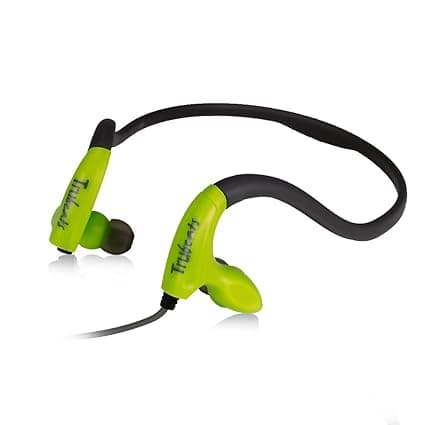 Amkette Trubeats Pulse S8 Neckband Design Sports Wired Headphones with Built-in Microphone - 1 year warranty -[Green] In-Ear Headphones