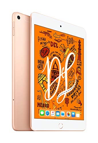 2019 Apple iPad mini with A12 Bionic chip (7.9-inch/20.1 cm, Wi?Fi + Cellular, 256GB) - Gold (5th Generation)