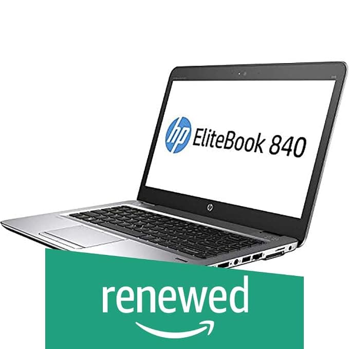 (Renewed) HP Elitebook 840G1-i5-16 GB-500 GB 14-inch Laptop (4th Gen Core i5/16GB/500GB/Windows 7/Integrated Graphics), Black Laptops