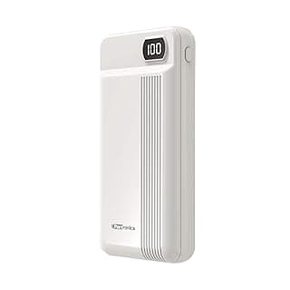 Portronics Indo 20D 20000mAh Power Bank with LED Digital Display &amp; Dual Charging Options(White)