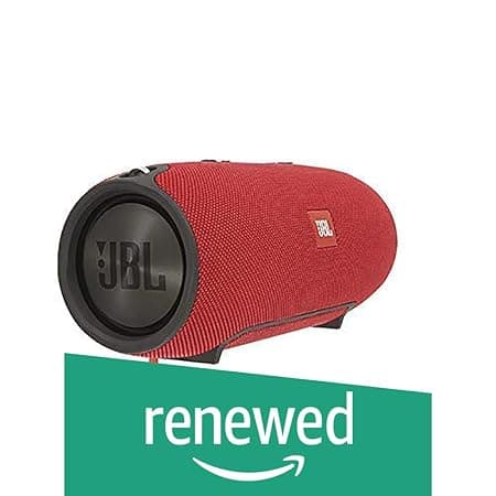 (Renewed) JBL Xtreme Ultra-Powerful Portable Speaker with Built-in Powerbank (Red) Bluetooth Speakers
