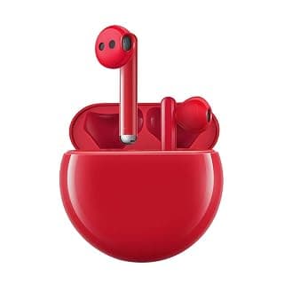 (Renewed) HUAWEI FreeBuds 3 (Red, Active Noise Cancellation, Ultra Low Latency, Kirin A1, Booming Bass,Anti Jamming, Bone Sensor, Instant &amp; Easy Pairing, Smart Charging)
