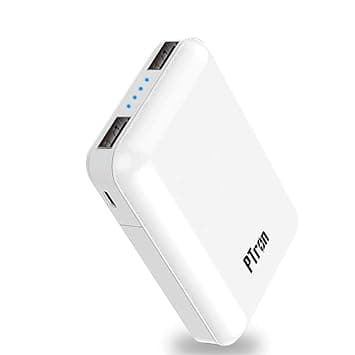 PTron Dynamo Z 10000mAh Li-Polymer Power Bank, BIS Certified, Ultra-Compact, 2.4A Fast Charging, 2 USB Ports Power Bank with Micro USB Cable for All M