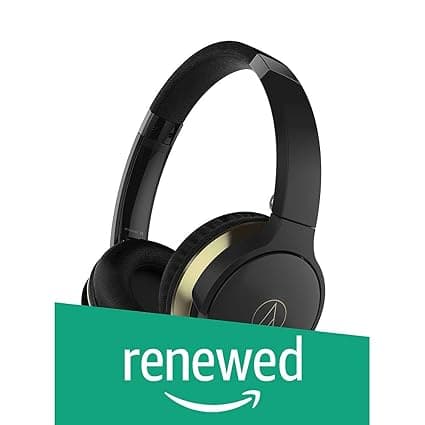 (Renewed) Audio-Technica ATH-AR3BT BK SonicFuel Wireless On-Ear Headphones with Mic and Control(Black)