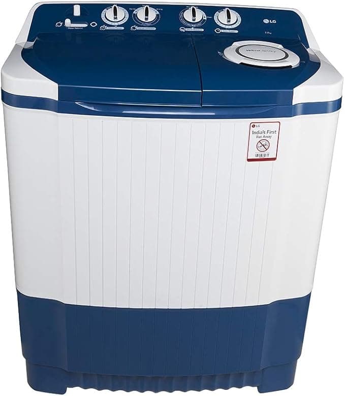 Lg 7.0 Kg Semi-Automatic Top Loading Washing Machine (P8071N3Fa, Dark Blue) Washing Machines & Dryers