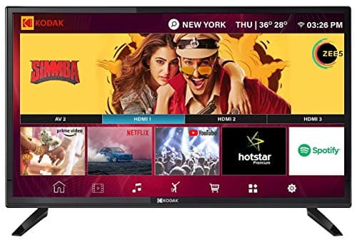 Kodak 102 cm (40 inch) Full HD LED Smart TV  40FHDXSMART PRO (Black) (2019 Model)