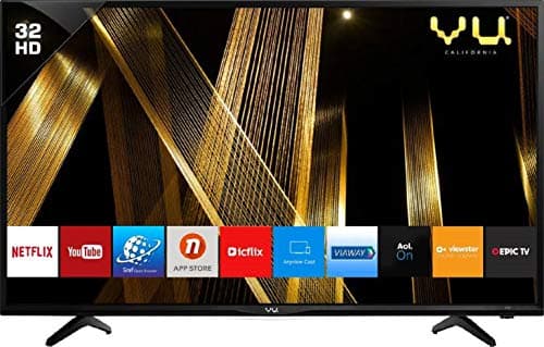 VU 80 cm (32 Inches) HD Ready Smart LED TV 32OA (Black) (2019 Model)