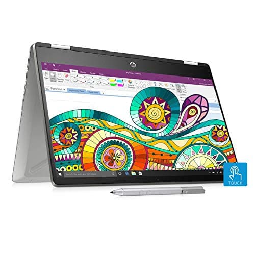 (Renewed) HP Pavilion x360 Core i3 8th Gen 14-inch Touchscreen 2-in-1 Thin and Light Laptop (4GB/256GB SSD/Windows 10/MS Office/Inking Pen/Natural Sil