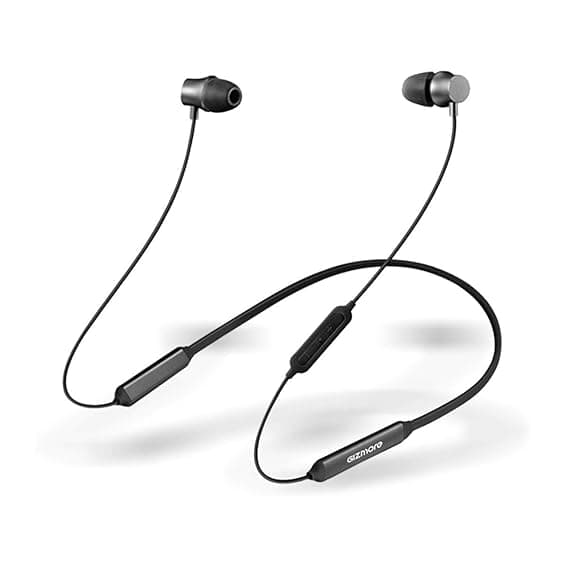 Gizmore GIZ MN208 Sporty Lite Wireless Neckband Earphones (Black)