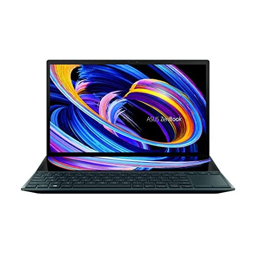 ASUS ZenBook Duo 14 (2021), 14-inch (35.56 cm) FHD, Intel Core i5-1155G7 11th Gen, Dual Screen Laptop (8GB/512GB SSD/Windows 11/Office 2021/Iris Xe Graphics/Blue/1.62 Kg), UX482EAR-KA501WS