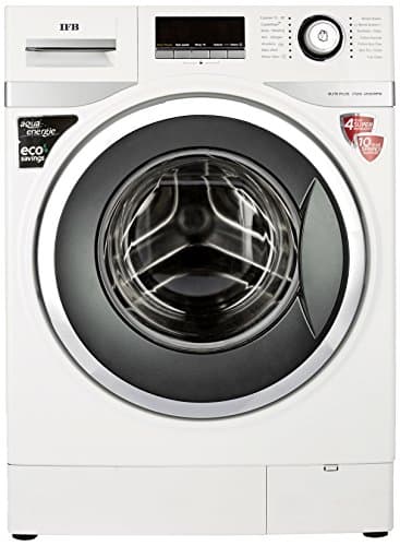 IFB 7.5 kg Inverter Fully-Automatic Front Loading Washing Machine (Elite Plus VX, White, Inbuilt Heater)