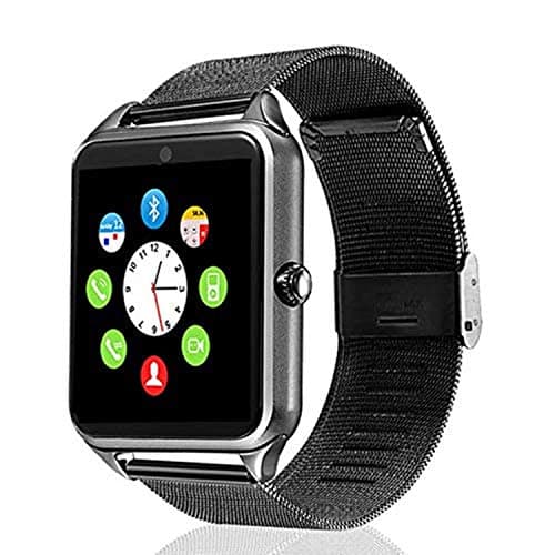 CHAAPIO Z60 Smart Watch Bluetooth Smartwatch Compatible with All Mobile Phones for Men &amp; Women - Black