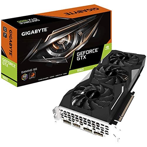 GIGABYTE GV-N1660GAMING-6GD Graphics Card Integrated with 6GB GDDR5 192-bit Memory Interface.