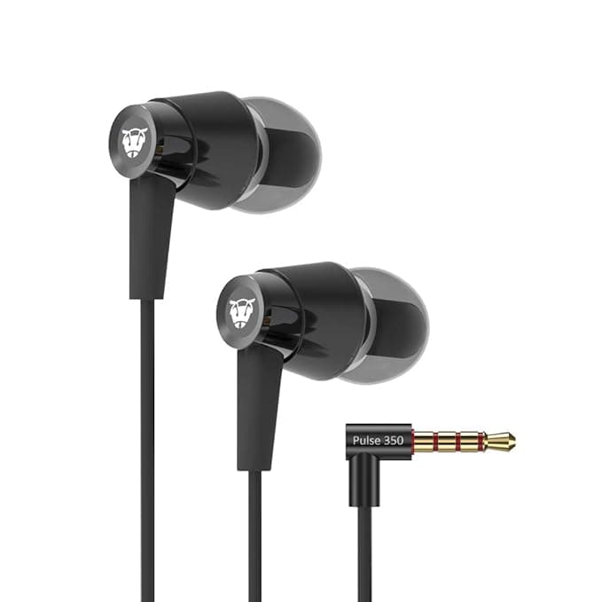 (Renewed) Ant Audio Pulse 350 Heavy Deep Bass Headset with Mic – Gun Black