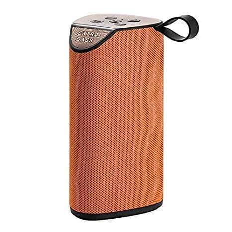 Teconica TX100 Portable Wireless Bluetooth Speaker with Super Bass Splash Proof Bluetooth Speaker Support with All Devices (Random Color)