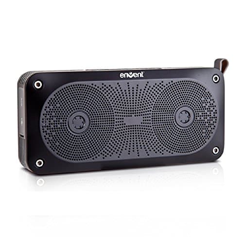 Envent LiveFree 370 ET-BTSP370-BK Wireless Portable Bluetooth Speakers (Black)