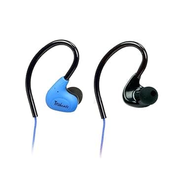 Amkette Trubeats Pulse S6 – Flexi-Grip, Secure Fit, Sweat & Water Resistant, Sports Earphone with mic for Music & Calls, compatible with